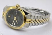 Rolex Date-Just Roman Mark Grey Dual Tone Swiss Automatic Watch - Image 6