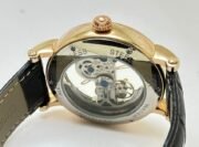 Patek Philippe Bridge Black Leather Strap Swiss Automatic Watch - Image 8