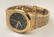 Audemars Piguet Chronometer Rose Gold Black Watch - Image 6
