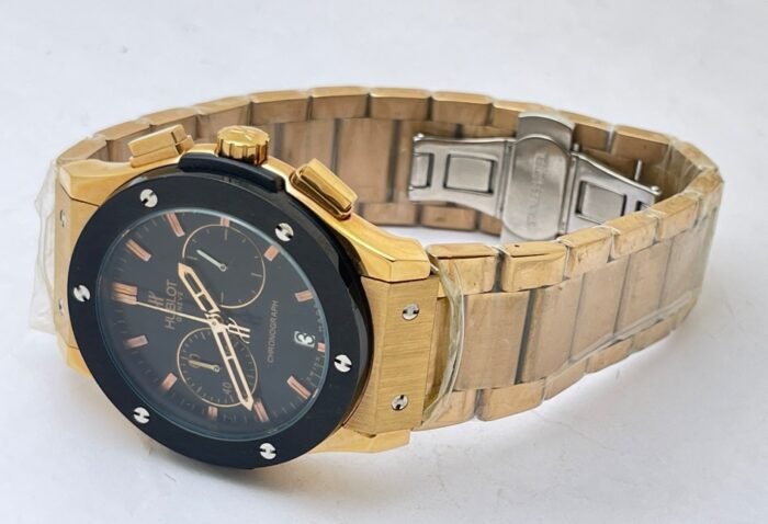 Hublot Classic Fusion Chronograph Black Bezel Rose Gold 2 Watch - Image 6