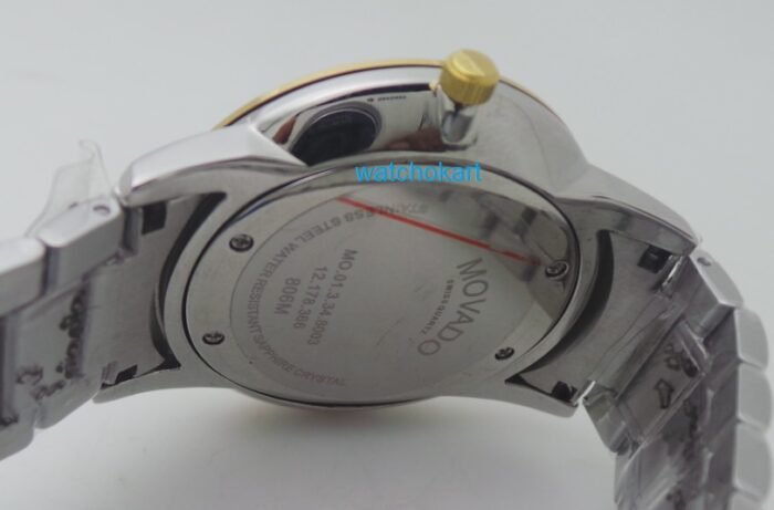 Movado Day Date GMT Chronograph White Dual Tone Watch - Image 8