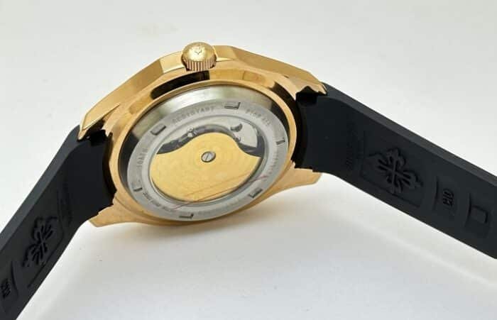 Patek Philippe Aquanaut Black Rose Gold Rubber Strap Swiss Automatic Watch - Image 7