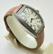 Franck Muller Cintrée Curvex Pink Strap Ladies Watch - Image 5