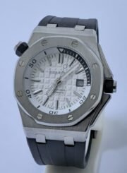 Audemars Piguet Diver White Black Rubber Strap Swiss Automatic Watch - Image 2