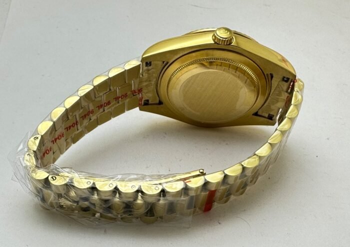 Rolex Day Date Turquoise Diamond Roman Marking Swiss Automatic Watch - Image 7