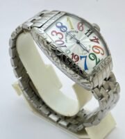 Franck Muller Crazy Color Dream Croco White Steel Swiss Automatic Watch - Image 5