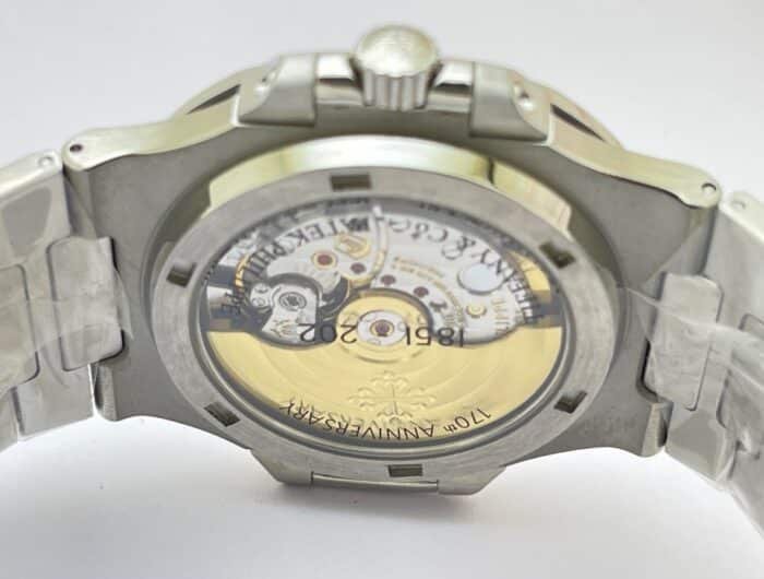 Patek Philippe Nautilus Tiffany & Co Swiss ETA Caliber 26-330 Valjoux Movement Automatic Watch - Image 9