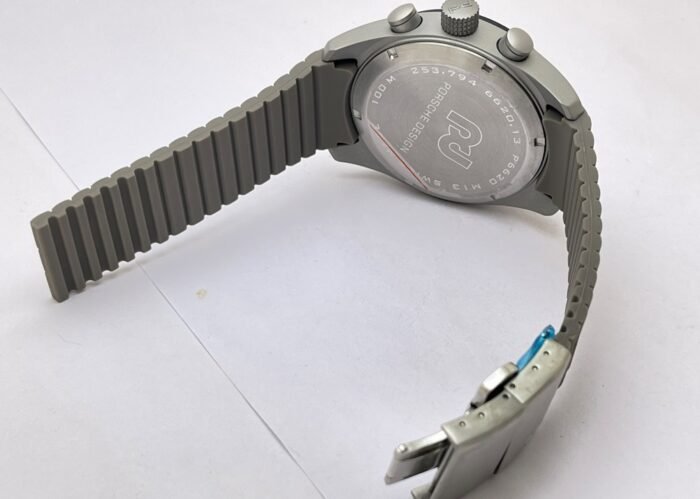 Porsche Design Flyback Grey Rubber Strap Watch - A - Image 7