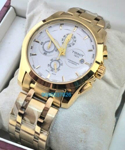 Tissot Couturier White Golden Bracelet Watch
