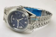 Rolex Day-Date Steel Roman Marking Blue Swiss Automatic Watch - Image 6