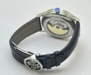 Patek Philippe GMT Annual Calendar Sun Moon Diamond Bezel White Dial Swiss Automatic Watch - Image 7