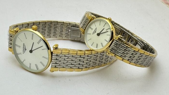 Longines Elegance La Grande Dual Tone Couple Watch - A - Image 6