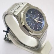 Audemars Piguet Royal Oak Perpetual Calendar Blue Swiss Automatic Watch - Image 5