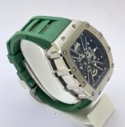 Richard Mille RM 1201 Green Rubber Strap Swiss ETA Automatic Watch - Image 5
