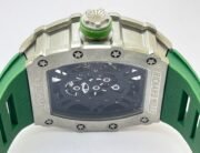 Richard Mille RM 1201 Green Rubber Strap Swiss ETA Automatic Watch - Image 8