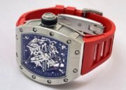 Richard Mille RM 035 Americas Edition Red Strap Swiss ETA 7750 Valjoux Movement Watch - Image 6