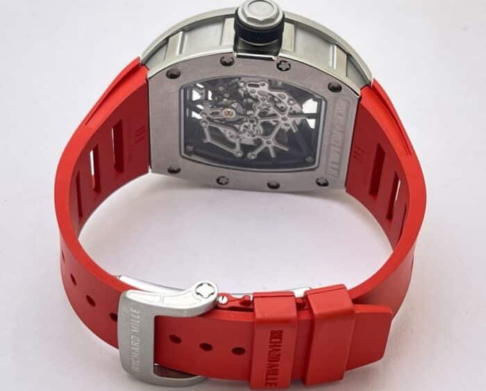 Richard Mille RM 035 Americas Edition Red Strap Swiss ETA 7750 Valjoux Movement Watch - Image 8
