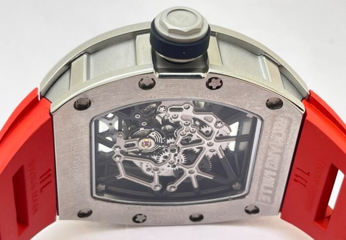 Richard Mille RM 035 Americas Edition Red Strap Swiss ETA 7750 Valjoux Movement Watch - Image 9
