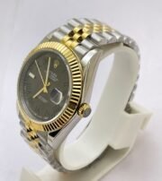 Rolex Date-Just Roman Mark Grey Dual Tone Swiss ETA Automatic 2836 Valjoux Movement Watch - Image 4