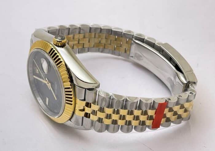 Rolex Date-Just Roman Mark Grey Dual Tone Swiss ETA Automatic 2836 Valjoux Movement Watch - Image 7