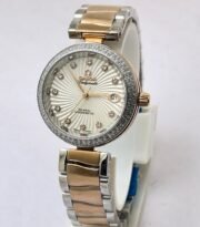 Omega Ladymatic Nicole Kidman White Dual Tone Ladies Watch - Image 2