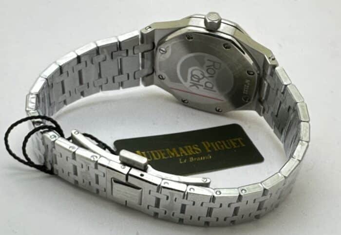 Audemars Piguet Royal Oak Diamond Sky Blue Mother of Pearl Ladies Watch - Image 6